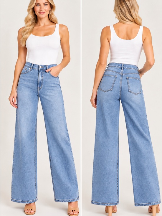 Nine West Pants - Nine West Wide Leg Jeans, High-Rise Stretchy Jeans for Women, Mom Jeans